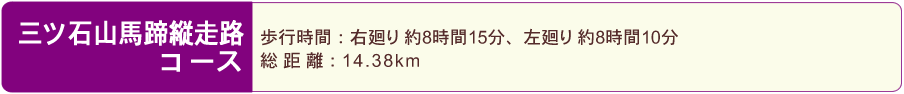 三ツ石山馬蹄縦走路コース